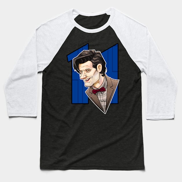 The Eleventh Doctor Baseball T-Shirt by RoguePlanets